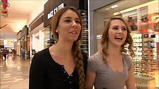 Kimmie and Mackenzie, Want to Flash Tits in Public?