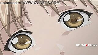 He Snoozed on Step Sister, So She Fucked Another Guy in HentaiX99 College Scene