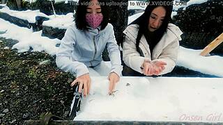 white cat snow sculpture art