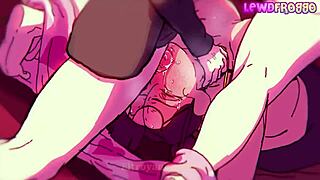 Animated friend in playful boy scene