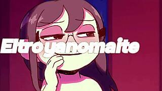 Animated friend in playful boy scene