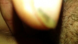 licking my wife's sweet little pussy all over the bedroom floor