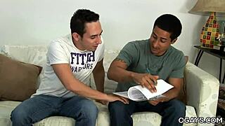 Amateur dude eagerly sucks a thick Latino cock. He can't get enough of that raw action.