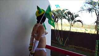 raiane brazil tied up as slave in bdsm session