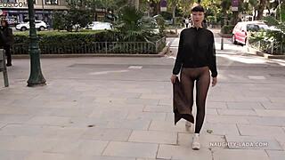 Curvy wet plumber gags on masseur's cock in shower massage