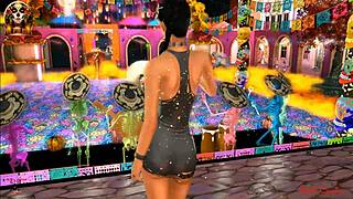 the crygirl with music and tight fit