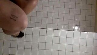 Moon Bent Over for Assfucking in Public Bathroom