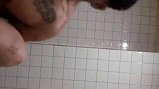 Moon Bent Over for Assfucking in Public Bathroom