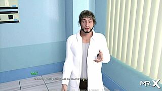 i deeply kissed that lovely nurse in the hospital acting lesson, feeling her close in this 3d hentai anime game