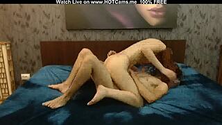 amateur redhead milf chats on webcam with partner