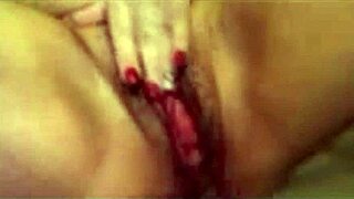 milf masturbates during bath time