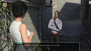 Master dominates knockout brunette outdoors