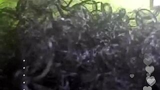 why is this black spanish putita touching herself on instagram live?