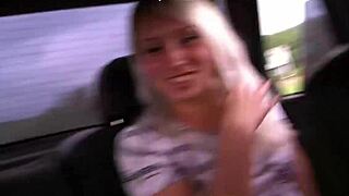 Blonde teen picked up for outdoor hardcore sex