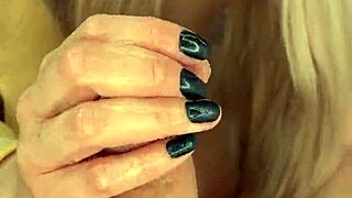 Amelie Dubon Gives Handjob To Friend. Blonde Milf With Tits And Cumshot.