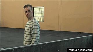 Dude Tempted by Shemale Asshole Hard