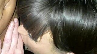 white girl with sexy milf doing deepthroat 😍