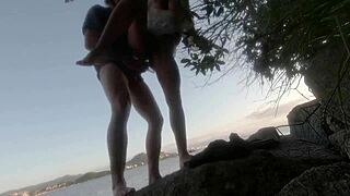 Ana Rothbard's Intense Afternoon Sex on the Rocks