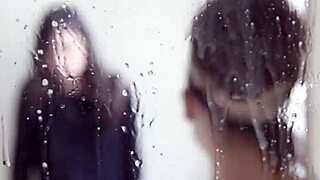 spitting around with wet saliva play