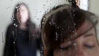 spitting around with wet saliva play