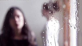 spitting around with wet saliva play