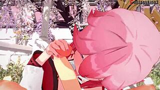 yae miko sucking pov in wild genshin impact fantasy!
