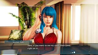 Blue Haired Beauty Getting Fucked So Silly