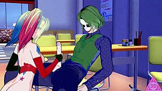 Harley Quinn Hentai Blowjob And Cumshot Gameplay