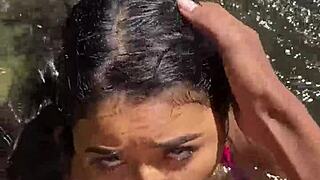 Wild Jungle Fuck With Unknown Colombian Teen By The River!