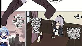 whoa! futanari monster lady cock battles magical girl!