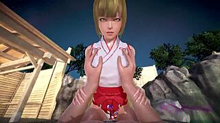 Zajímavý liščí služebná cosplay v anime stylu