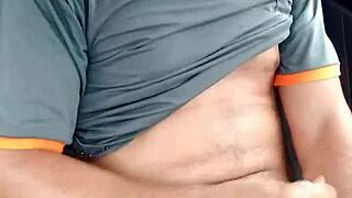 soloboy masturbates outdoors in solo session