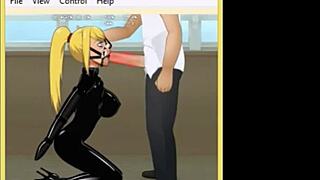 Deepthroat bdsm session feels so good