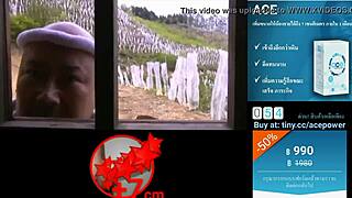 Asian Woman Sneaks into Bathroom for Intense Public Sex with Lover