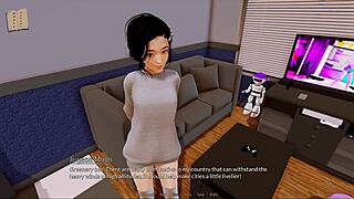 Harem Hotel 419: Big Tits Curvy Girl in Cute Outfit Teases with Boobs?