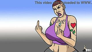 pawg stripper faces trouble in hentai