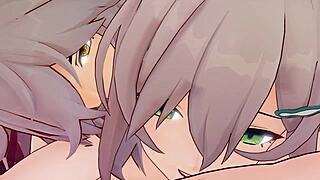 Qingque Fucks Jing Yuan Hard in 3D Anime Action! Wild Doggystyle Hits Deep!