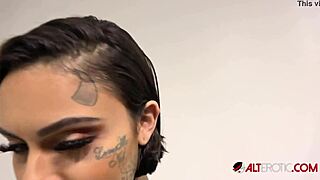 Interview with busty tattooed cutie
