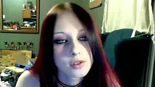 miss liz vicious cam show big pink dildo masturbation