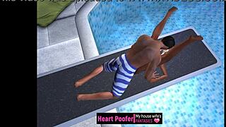 Taken at the pool jumping board!