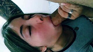 Amateur blowjob camera captures intense oral pleasure and facial finish.