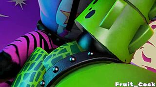 Gay cock gets credited in FNAF fruit scene