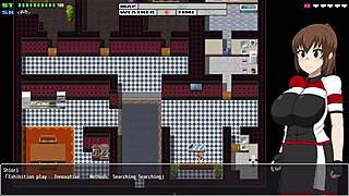 girl paints body, paint washes off in rain, flashing big tits and ass!