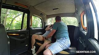 These two are licking each other so well in the taxi