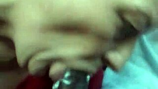 Intensely Swallowing Two Loads of Cum