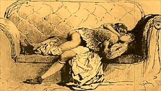 VINTAGE EROTIC ILLUSTRATION FROM ANTIQUE COMIC BOOKS