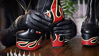 Leather Gloves Dominate in Fetish ASMR