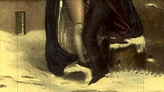 Detailed Vintage Cartoon Illustration From Antique Retro Era