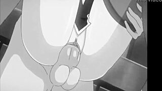 Anime for a quick masturbation session with mature ass