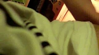 i made a maid ejaculate with my small cock in homemade vid